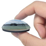 USA America Gulf Shores Fishing Pier 3D Fridge Magnet Crystal Glass