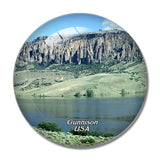 USA America Gunnison River Colorado 3D Fridge Magnet Crystal Glass