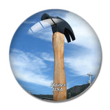 USA America Haines Hammer Museum Alaska 3D Fridge Magnet Crystal Glass