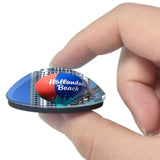 USA America Hallandale Beach 3D Fridge Magnet Crystal Glass