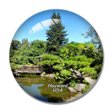 USA America Hayward Japanese Gardens California 3D Fridge Magnet Crystal Glass