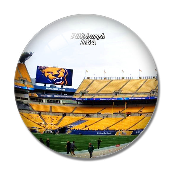 USA America Heinz Field Pittsburgh 3D Fridge Magnet Crystal Glass