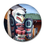 USA America Hoonah Alaska 3D Fridge Magnet Crystal Glass