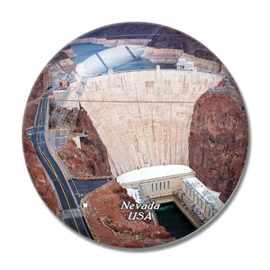 USA America Hoover Dam Colorado River Nevada 3D Fridge Magnet Crystal Glass