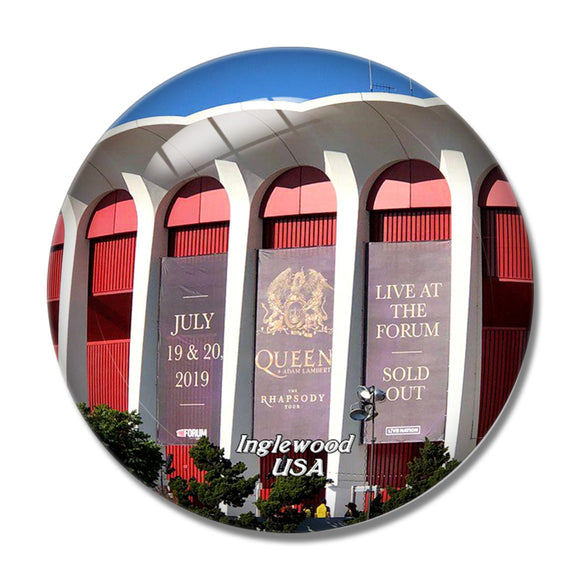 USA America Inglewood The Forum California 3D Fridge Magnet Crystal Glass
