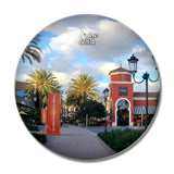 USA America Irvine Spectrum Center 3D Fridge Magnet Crystal Glass