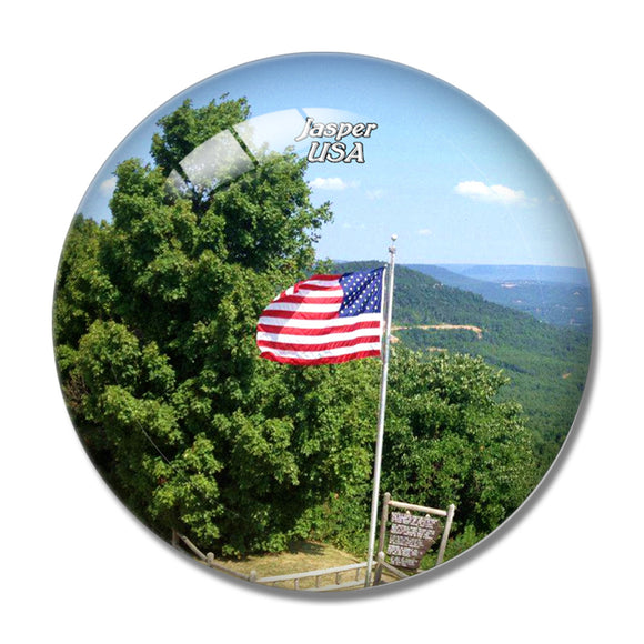 USA America Jasper Grand Canyon Arkansas 3D Fridge Magnet Crystal Glass