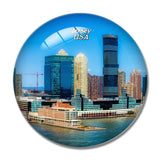 USA America Jersey 3D Fridge Magnet Crystal Glass