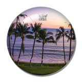 USA America Kihei Hawaii 3D Fridge Magnet Crystal Glass
