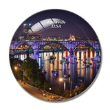 USA America Knoxville 3D Fridge Magnet Crystal Glass