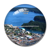 USA America Kodiak Alaska 3D Fridge Magnet Crystal Glass