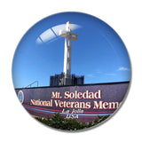 USA America La Jolla Mount Soledad 3D Fridge Magnet Crystal Glass