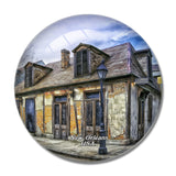 USA America Lafitte's Blacksmith Shop New Orleans 3D Fridge Magnet Crystal Glass