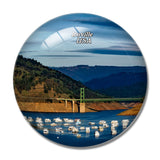 USA America Lake Iroville 3D Fridge Magnet Crystal Glass