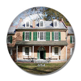 USA America Lancaster Wheatland 3D Fridge Magnet Crystal Glass