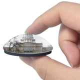 USA America Lansing Michigan State Capitol 3D Fridge Magnet Crystal Glass