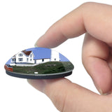USA America Light House Marin County 3D Fridge Magnet Crystal Glass