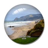 USA America Lincoln  Oregon Coast 3D Fridge Magnet Crystal Glass