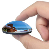 USA America Long Beach 3D Fridge Magnet Crystal Glass
