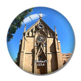 USA America Loretto Chapel Santa Fe 3D Fridge Magnet Crystal Glass