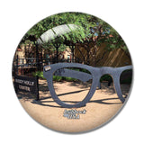 USA America Lubbock Buddy Holly Center 3D Fridge Magnet Crystal Glass