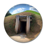 USA America Macon Ocmulgee Mounds National Historical Park 3D Fridge Magnet Crystal Glass