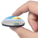 USA America Miramar Beach 3D Fridge Magnet Crystal Glass