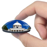 USA America Montgomery Alabama Capitol Building 3D Fridge Magnet Crystal Glass