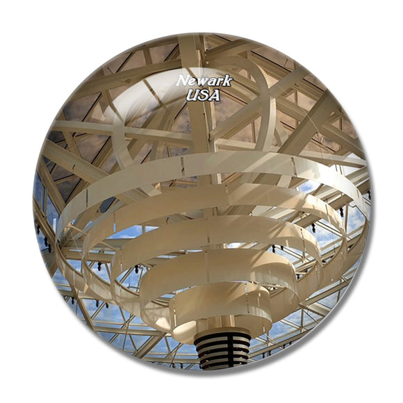 USA America Newark Christiana Mall 3D Fridge Magnet Crystal Glass