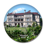 USA America Newport The Breakers 3D Fridge Magnet Crystal Glass