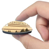 USA America Ogden Hill Aerospace Museum 3D Fridge Magnet Crystal Glass