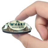 USA America Orange Beach 3D Fridge Magnet Crystal Glass