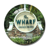 USA America Orange Beach 3D Fridge Magnet Crystal Glass