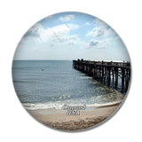 USA America Ormond Beach 3D Fridge Magnet Crystal Glass