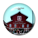 USA America Overland Park Kansas Deanna Rose Children's Farmstead 3D Fridge Magnet Crystal Glass