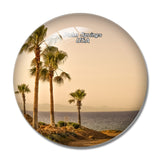 USA America Palm Springs Tree 3D Fridge Magnet Crystal Glass