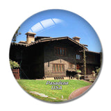 USA America Pasadena Gamble House 3D Fridge Magnet Crystal Glass