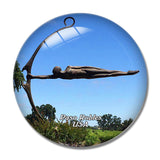 USA America Paso Robles Sculpture Garden 3D Fridge Magnet Crystal Glass