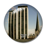 USA America Peoria 3D Fridge Magnet Crystal Glass