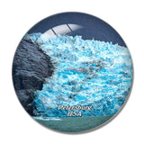 USA America Petersburg Alaska 3D Fridge Magnet Crystal Glass