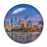 USA America Philadelphia 3D Fridge Magnet Crystal Glass