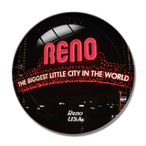 USA America Reno Nevada Sign 3D Fridge Magnet Crystal Glass