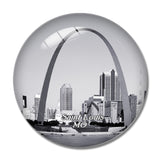 USA America Saint Louis Gateway Arch 3D Fridge Magnet Crystal Glass