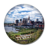 USA America Saint Paul 3D Fridge Magnet Crystal Glass