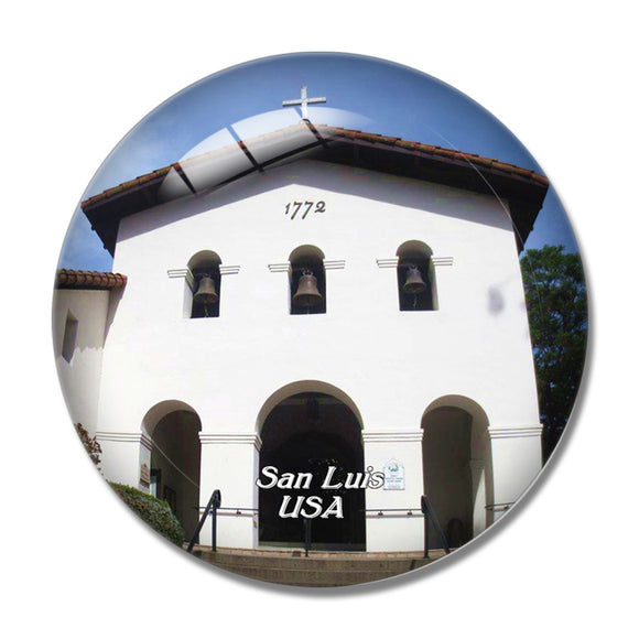 USA America San Luis Obispo Church 3D Fridge Magnet Crystal Glass