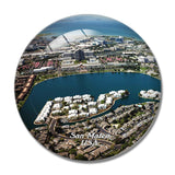 USA America San Mateo 3D Fridge Magnet Crystal Glass