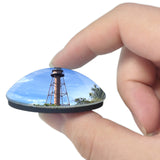 USA America Sanibel Island Lighthouse 3D Fridge Magnet Crystal Glass