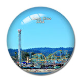 USA America Santa Cruz Beach Park 3D Fridge Magnet Crystal Glass