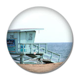 USA America Santa Monica B each 3D Fridge Magnet Crystal Glass