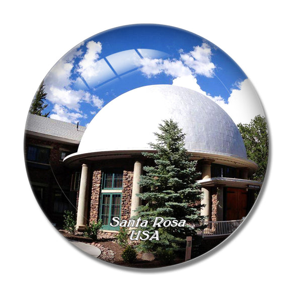 USA America Santa Rosa Lowell Observatory 3D Fridge Magnet Crystal Glass